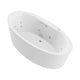 FT-AZ101 - ANZZI Heidi Series 67 in. x 34 in. Acrylic Combination 50 Gallon Capacity Freestanding Bathtub with Center Drain in White