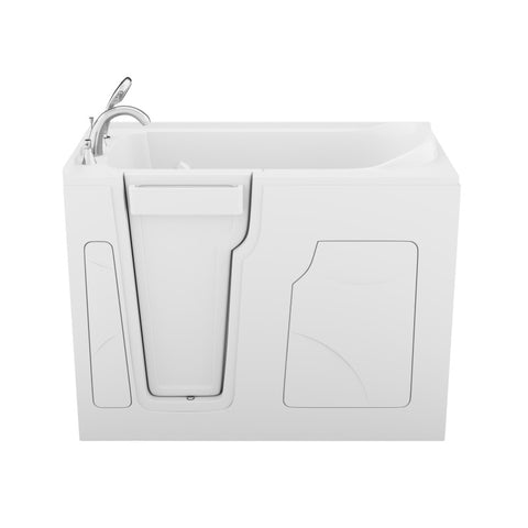 ANZZI Coupe Premier 53 - 60 in x 28 in. Left Drain Soaking Walk-in Tub in White