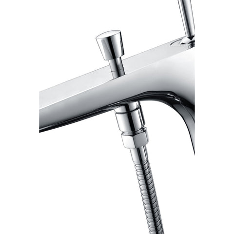 ANZZI Kase Series 1-Handle Freestanding Claw Foot Tub Faucet with Hand Shower