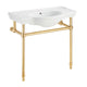 CS-FGC003-BG - ANZZI Viola 34.5 in. Console Sink in Brushed Gold with Ceramic Counter Top