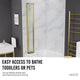 ANZZI 56-in. x 33-in. Accordion-Style Bathtub Shower Door