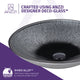 ANZZI Onyx Series Vessel Sink in Black