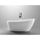 ANZZI Trend Series 5.58 ft. Freestanding Bathtub in White