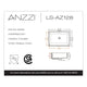 ANZZI Dahlia Series 19.5 in. Ceramic Undermount Sink Basin in White