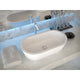 LS-AZ607 - ANZZI Vaine 1-Piece Solid Surface Vessel Sink in Matte White