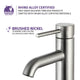 ANZZI Valle Single Hole Single Handle Bathroom Faucet