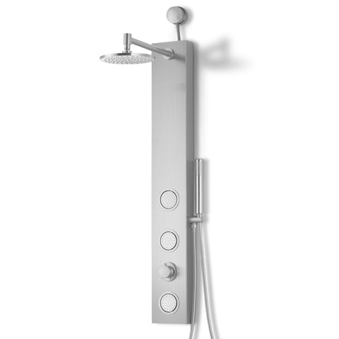 Beverly Series 43 in. 3-Jetted Shower Tower with Heavy Rain Shower and Body Jets and Spray Wand