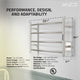 ANZZI Glow 4-Bar Stainless Steel Wall Mounted Towel Warmer