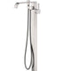Angel 2-Handle Claw Foot Tub Faucet with Hand Shower in Brushed Nickel
