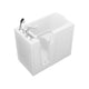 ANZZI Value Series 26 in. x 46 in. Left Drain Quick Fill Walk-in Soaking Tub in White