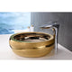 LS-AZ181 - ANZZI Regalia Series Vessel Sink in Smoothed Gold