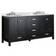 V-CHN012-72-X - ANZZI Chateau 72 in. W x 36 in. H Bathroom Vanity Set in Rich Black