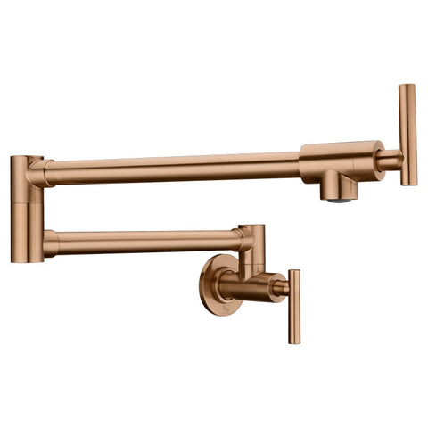 KF-AZ258RG - Braccia Series 24" Wall Mounted Pot Filler in Rose Gold