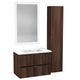 VT-MR3SCCT30-DB - ANZZI ANZZI Conques 30 in. W x 20 in. H x 18 in. D Bath Vanity Set in Dark Brown with Vanity Top in White with White Basin and Mirror