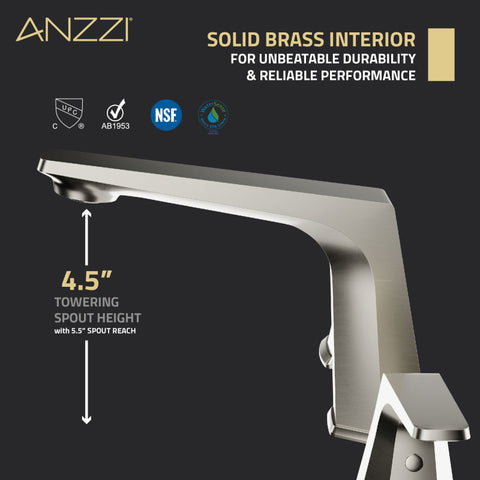 ANZZI 2-Handle 3-Hole 8 in. Widespread Bathroom Faucet With Pop-up Drain