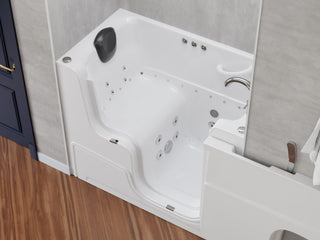 ANZZI 52 in. x 29 in. Right Drain Combination Jetted Bathtub in White with Elongated Toilet and Soft Close Lid