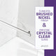 28 in. x 56 in. Frameless Tub Door with TSUNAMI GUARD in Brushed Nickel