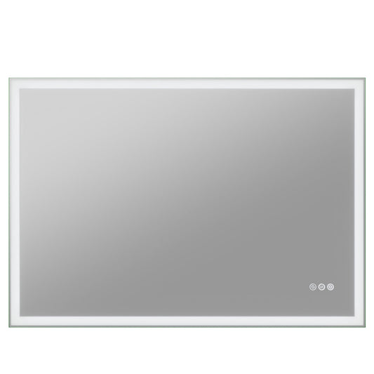 BA-LMDFX014AL - ANZZI 27-in. x 39-in. LED Front/Back Lighting Bathroom Mirror with Defogger