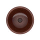 ANZZI Theban 16 in. Handmade Vessel Sink in Polished Antique Copper with Floral Design Exterior