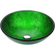 LS-AZ295 - ANZZI Posh Series 17 in. Bathroom Vessel Sink with Scratch-Tough and Stain-Resistant Non-Porous Surface in Verdure Green Glass