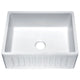 K-AZ222-1A - ANZZI Roine Farmhouse Reversible Glossy Solid Surface 24 in. Single Basin Kitchen Sink in White