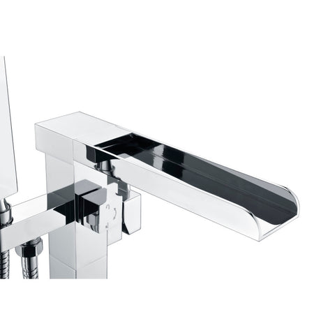 ANZZI Union 2-Handle Claw Foot Tub Faucet with Hand Shower