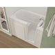 AMZ3053RWS - ANZZI 30 in. x 53 in. Right Drain Quick Fill Walk-In Soaking Tub in White