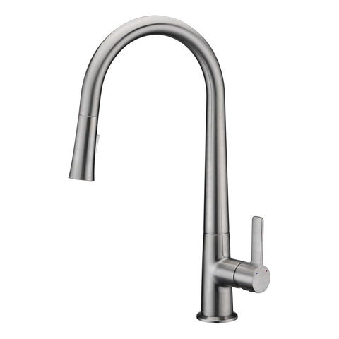 KF-AZ186BN - ANZZI Orbital Single Handle Pull-Down Sprayer Kitchen Faucet in Brushed Nickel