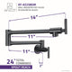 ANZZI Braccia Series 24" Wall Mounted Pot Filler