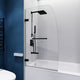 ANZZI Grand Series 31.5 in. by 56 in. Frameless Hinged Tub Door