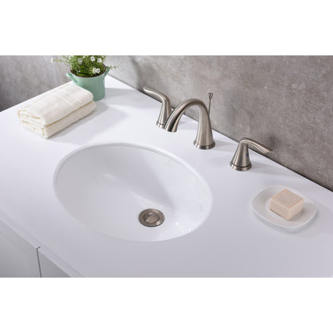 LS-AZ109 - ANZZI Rhodes Series 21.5 in. Ceramic Undermount Sink Basin in White