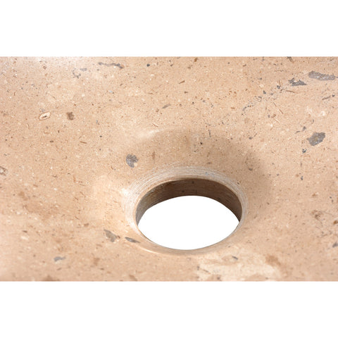 ANZZI Desert Chalice Natural Stone Vessel Sink in Classic Cream