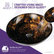 ANZZI Toa Series Deco-Glass Vessel Sink in Kindled Amber with Matching Chrome Waterfall Faucet