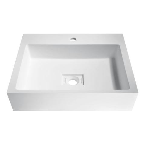 ANZZI Alcea Vessel Sink in Matte White