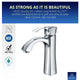 ANZZI Rhythm Series Single Hole Single-Handle Mid-Arc Bathroom Faucet