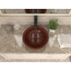 ANZZI Pisces 16 in. Handmade Vessel Sink in Polished Antique Copper with Floral Design Exterior