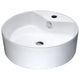 ANZZI Vitruvius Series Ceramic Vessel Sink in White