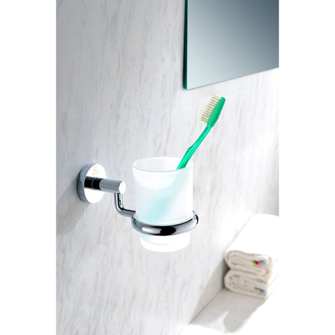 AC-AZ001 - ANZZI Caster Series 7 in. Toothbrush Holder in Polished Chrome