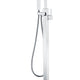 Victoria 2-Handle Claw Foot Tub Faucet with Hand Shower in Polished Chrome