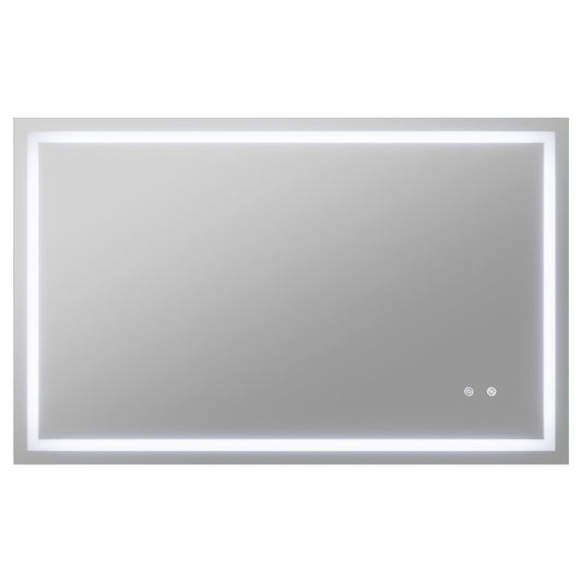 BA-LMDFX022AL - ANZZI 30-in. x 48-in. Frameless LED Front/Back Light Bathroom Mirror w/Defogger