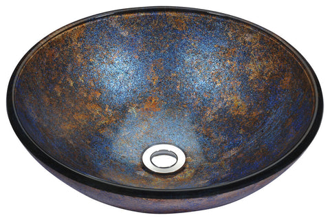 ANZZI Stellar Series Deco-Glass Vessel Sink