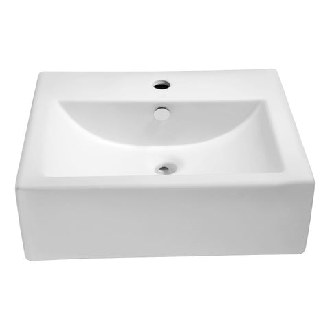 LS-AZ116 - ANZZI Vitruvius Series Ceramic Vessel Sink in White