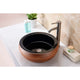 LS-AZ190 - ANZZI Regalia Series Vessel Sink in Black/Swirled Fusion