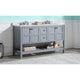 V-MGG013-60 - ANZZI Montaigne 60 in. W x 35 in. H Bathroom Vanity Set in Rich Gray