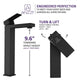 L-AZ096MB - Enti Series Single Hole Single-Handle Vessel Bathroom Faucet in Matte Black