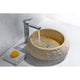 LS-AZ149 - ANZZI Desert Ash Vessel Sink in Classic Cream Marble