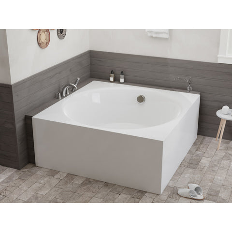 ANZZI Abyss 59" Freestanding Bathtub in White