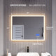 ANZZI 24-in. x 31-in. LED Front/Back Light Magnifying Bathroom Mirror w/Defogger