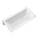 ANZZI 5 ft. Acrylic Rectangle Tub With 48 in. by 58 in. Frameless Hinged tub door