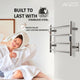 ANZZI Glow 4-Bar Stainless Steel Wall Mounted Towel Warmer